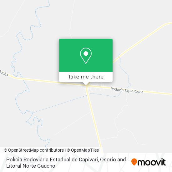 Polícia Rodoviária Estadual de Capivari map