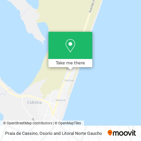 Praia de Cassino map