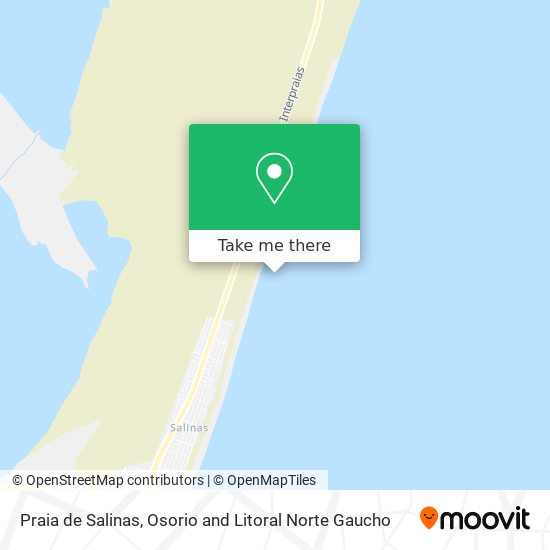Praia de Salinas map