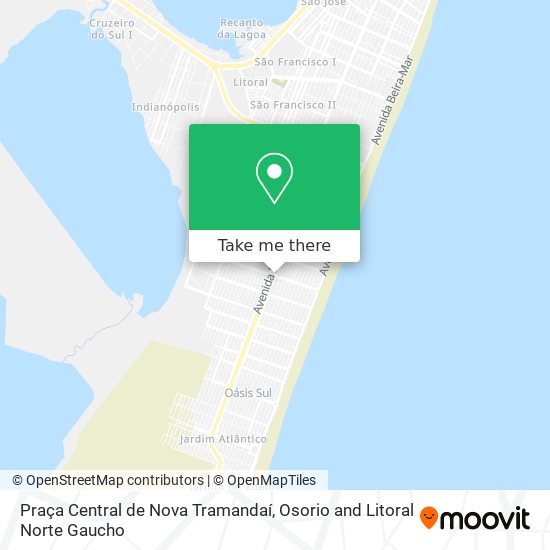 Praça Central de Nova Tramandaí map