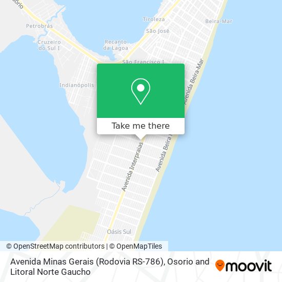 Avenida Minas Gerais (Rodovia RS-786) map