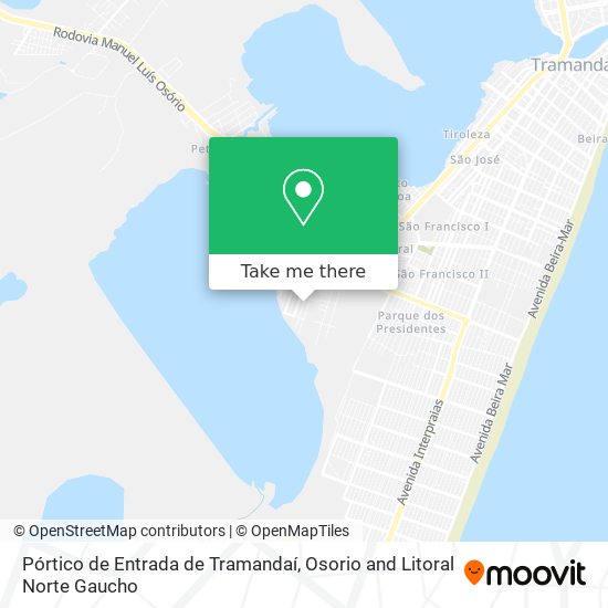 Pórtico de Entrada de Tramandaí map