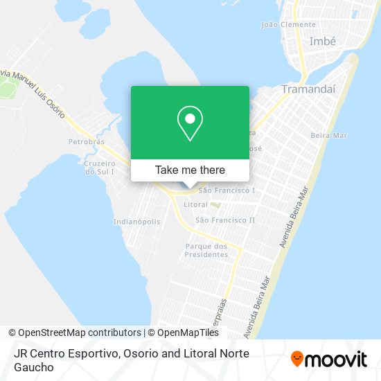 JR Centro Esportivo map