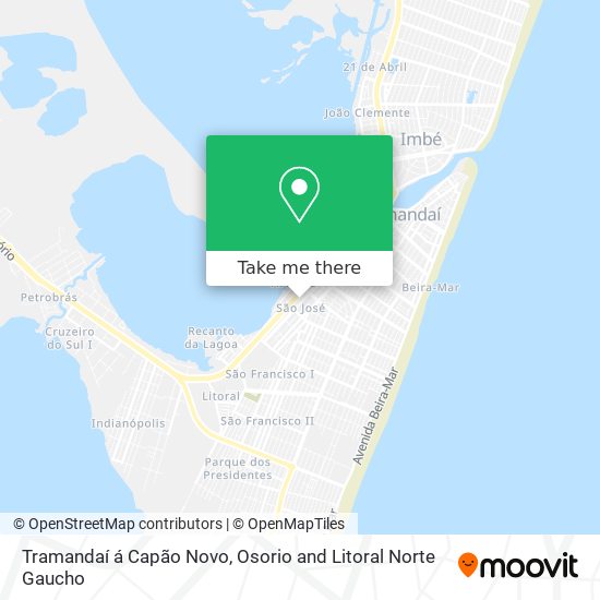 Tramandaí á Capão Novo map