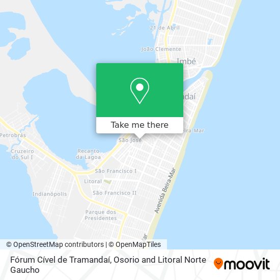 Fórum Cível de Tramandaí map