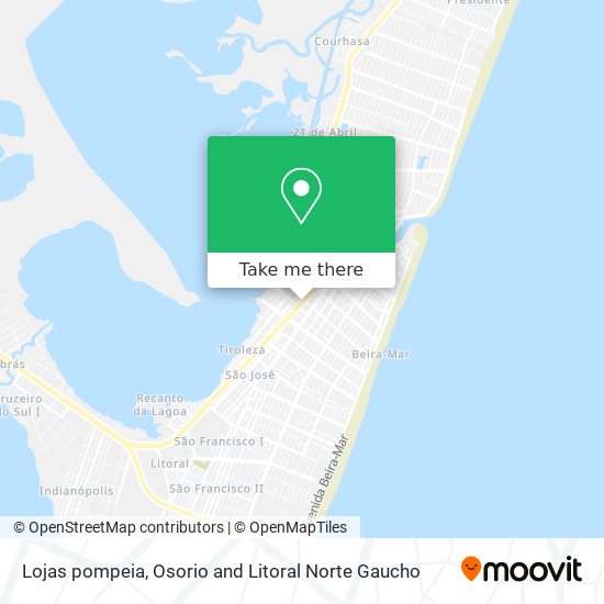 Lojas pompeia map
