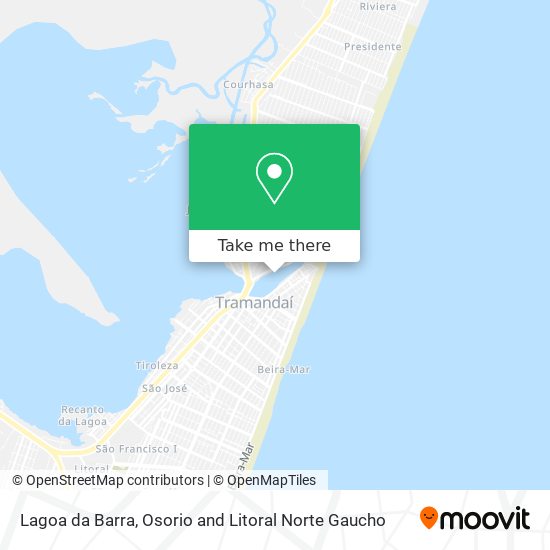 Mapa Lagoa da Barra