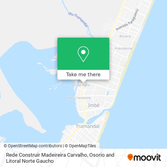 Rede Construir Madeireira Carvalho map