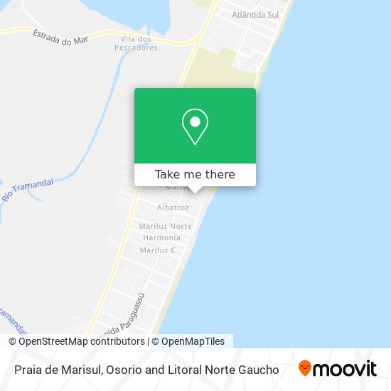 Mapa Praia de Marisul
