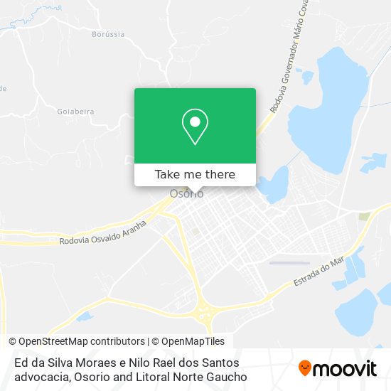 Mapa Ed da Silva Moraes e Nilo Rael dos Santos advocacia