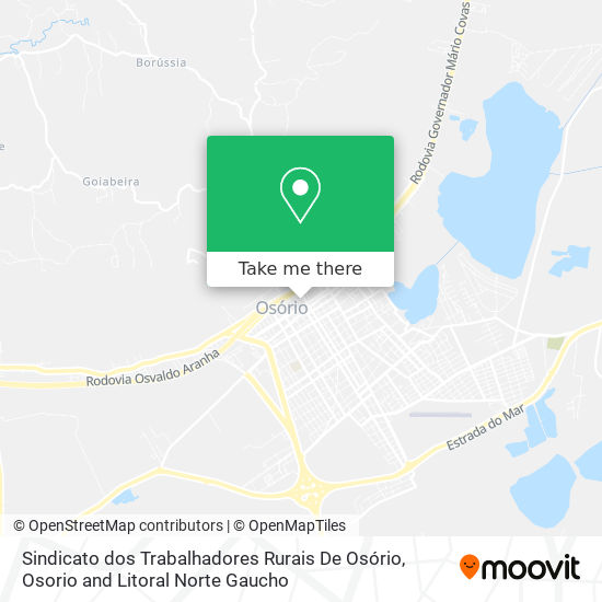 Mapa Sindicato dos Trabalhadores Rurais De Osório