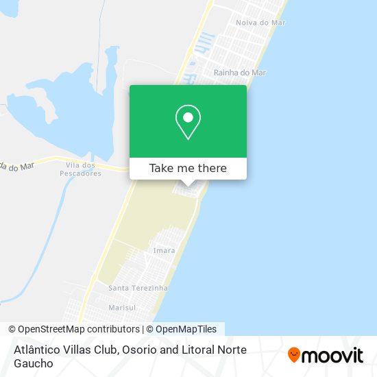 Atlântico Villas Club map