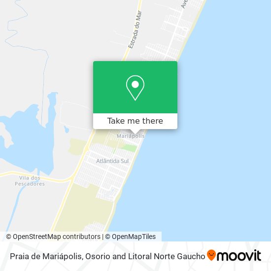Mapa Praia de Mariápolis