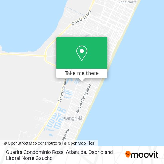 Guarita Condominio Rossi Atlantida map