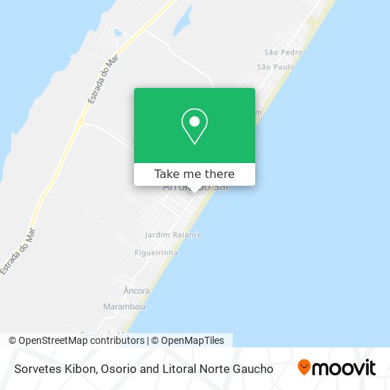 Sorvetes Kibon map