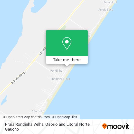 Mapa Praia Rondinha Velha