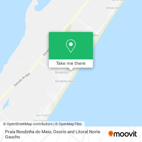 Mapa Praia Rondinha do Meio