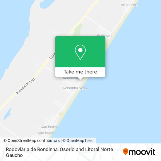 Mapa Rodoviária de Rondinha