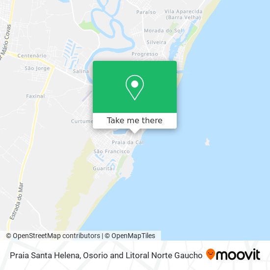 Praia Santa Helena map