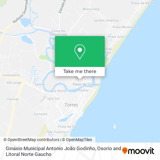 Ginásio Municipal Antonio João Godinho map