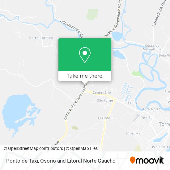 Ponto de Táxi map