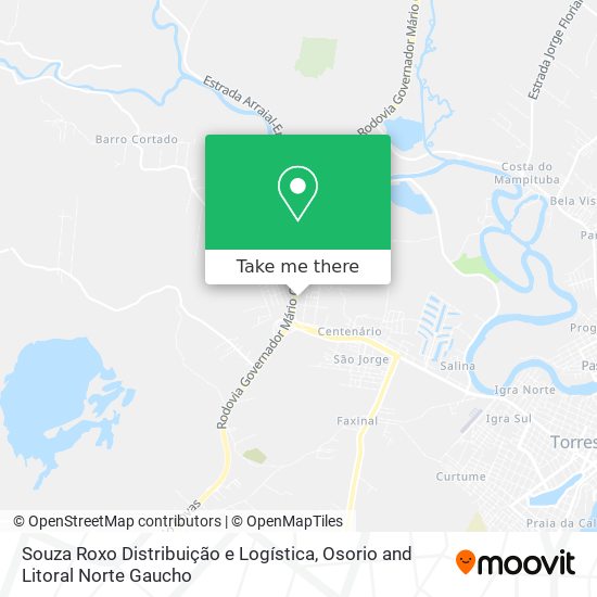 Souza Roxo Distribuição e Logística map