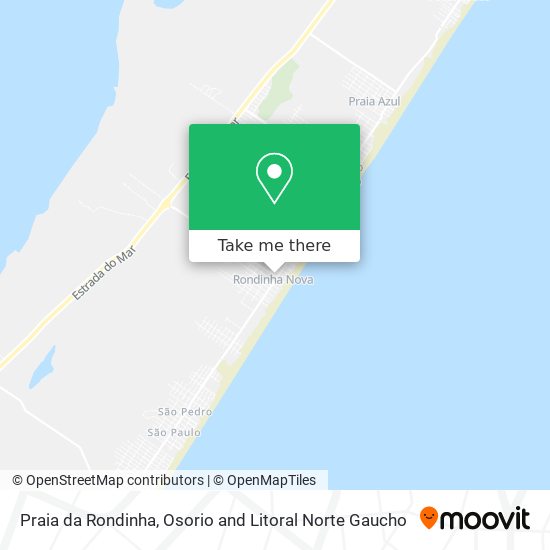 Mapa Praia da Rondinha