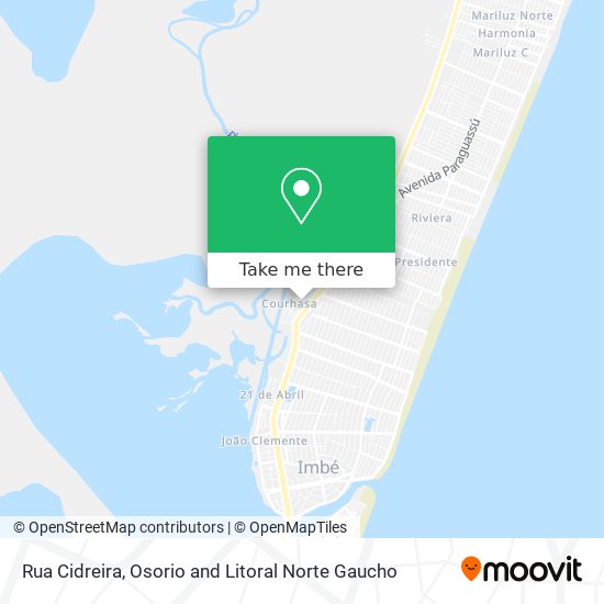 Rua Cidreira map