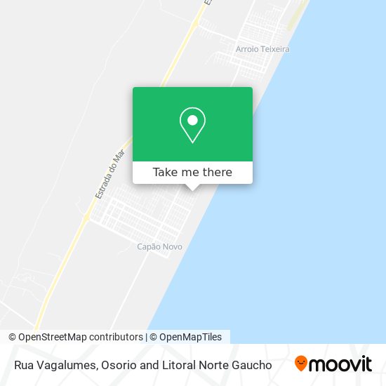 Rua Vagalumes map