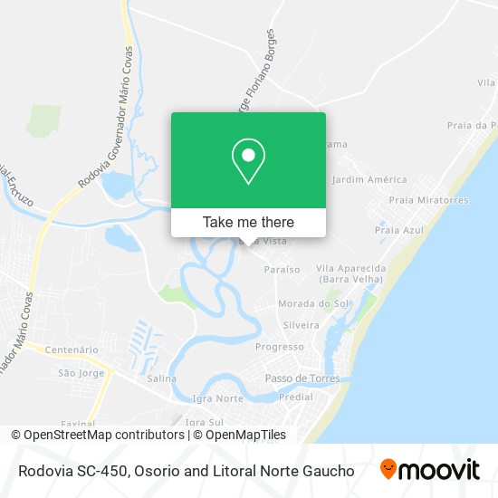 Rodovia SC-450 map