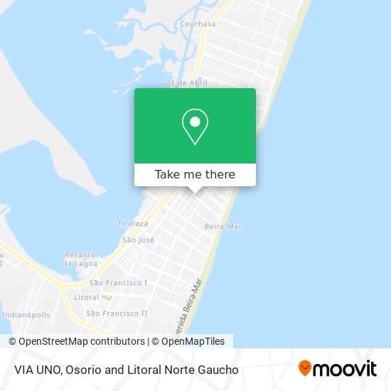 VIA UNO map