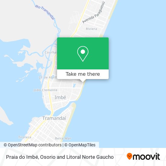 Praia do Imbé map