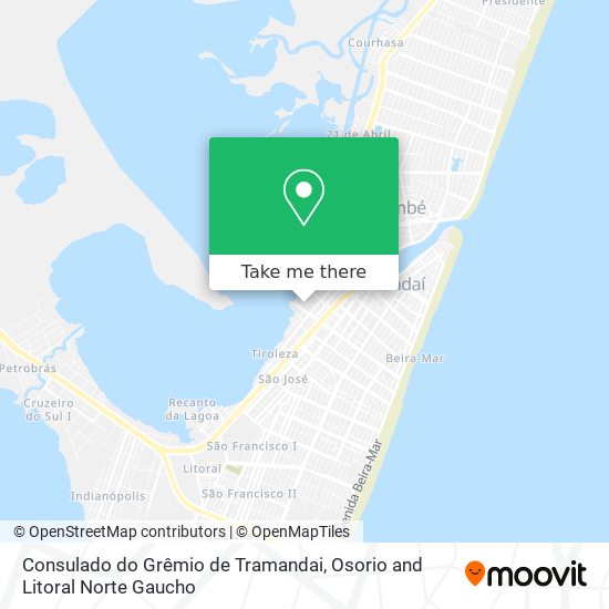 Consulado do Grêmio de Tramandai map