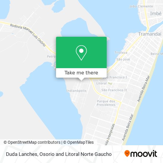 Duda Lanches map