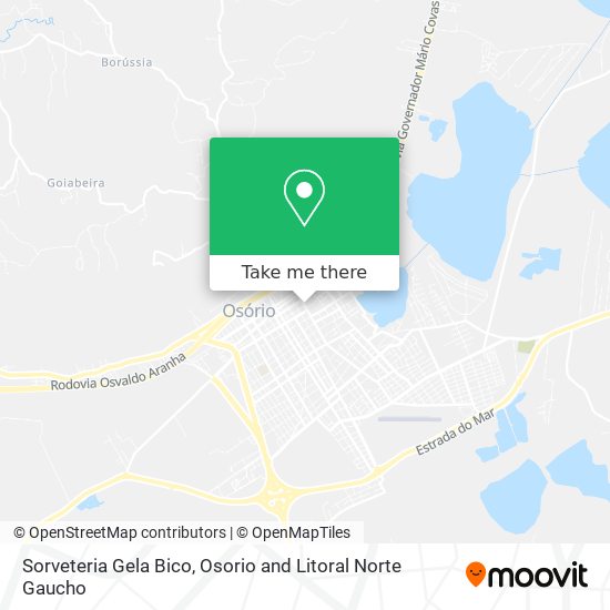 Sorveteria Gela Bico map