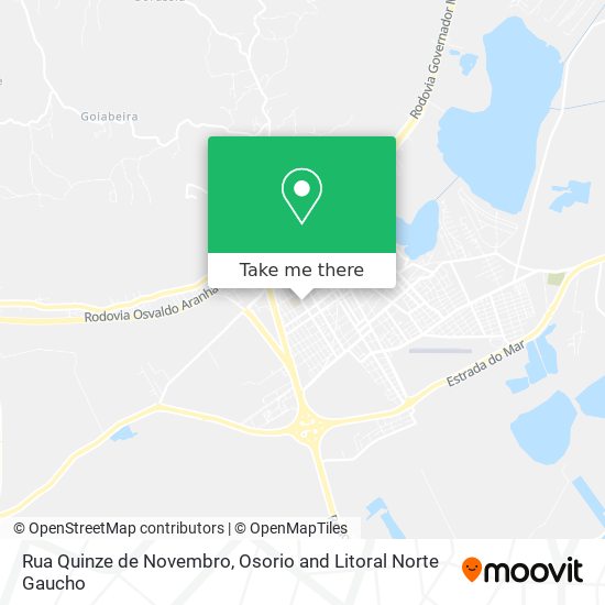 Mapa Rua Quinze de Novembro