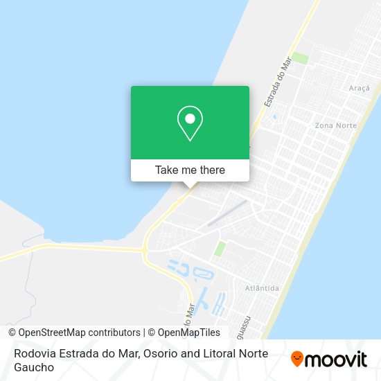 Rodovia Estrada do Mar map