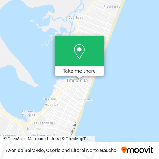Avenida Beira-Rio map