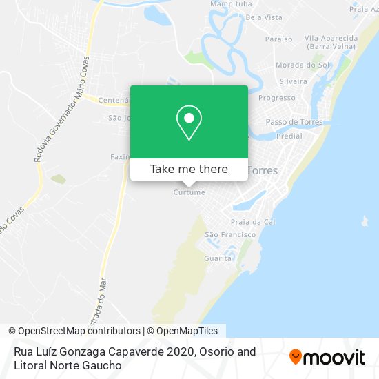 Rua Luíz Gonzaga Capaverde 2020 map