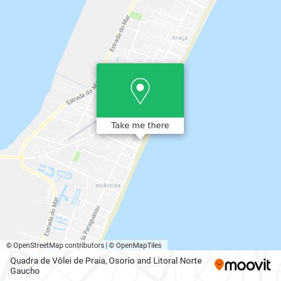 Quadra de Vôlei de Praia map