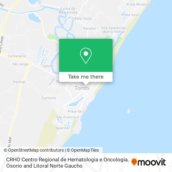 CRHO Centro Regional de Hematologia e Oncologia map