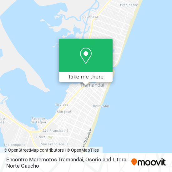 Encontro Maremotos Tramandai map