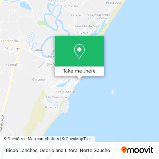 Bicao Lanches map