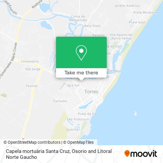 Capela mortuária Santa Cruz map