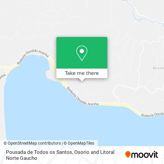 Pousada de Todos os Santos map