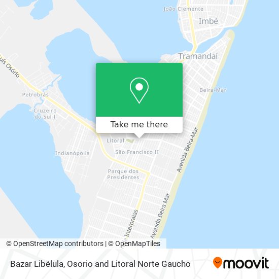 Bazar Libélula map