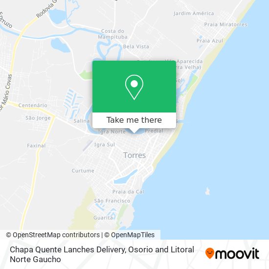 Chapa Quente Lanches Delivery map