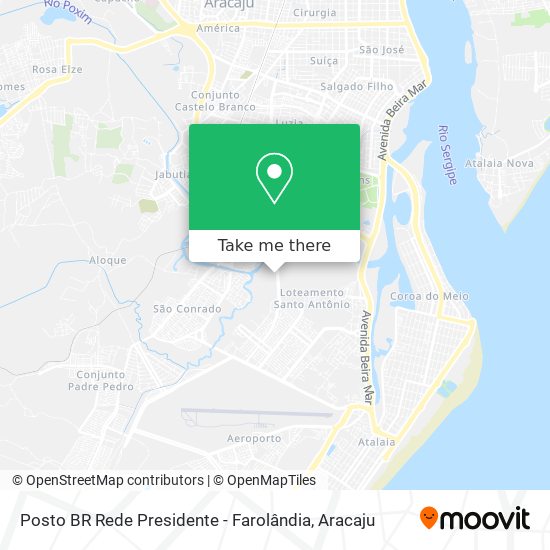 Posto BR Rede Presidente - Farolândia map
