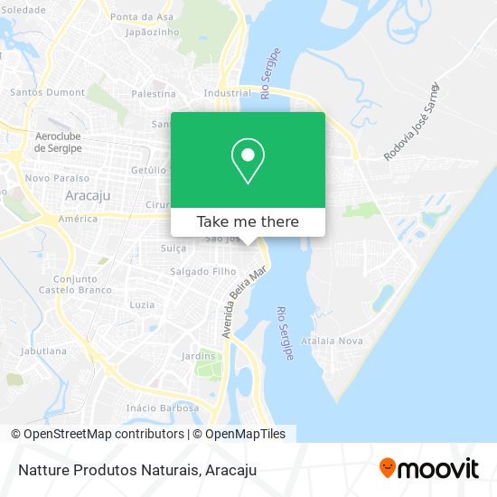 Natture Produtos Naturais map