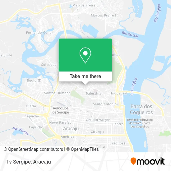 Tv Sergipe map